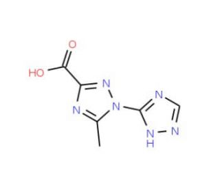 5-methyl-4&prime;H-1,3&prime;-bi-1,2,4-triazole-3-carboxylic acid - chemical structure image
