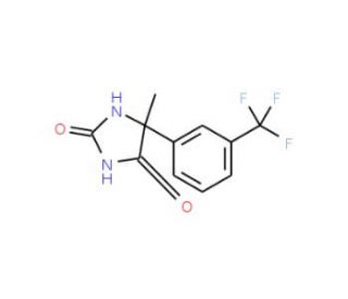 5-methyl-5-[3-(trifluoromethyl)phenyl]imidazolidine-2,4-dione - chemical structure image