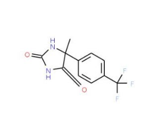 5-methyl-5-[4-(trifluoromethyl)phenyl]imidazolidine-2,4-dione - chemical structure image
