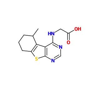 (5-Methyl-5,6,7,8-tetrahydro-benzo[4,5]thieno[2,3-d]pyrimidin-4-ylamino)-acetic acid - chemical structure image