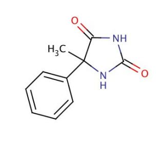 5-Methyl-5-phenylhydantoin (CAS 6843-49-8) - chemical structure image