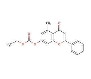 5-Methyl-7-hydroxy isoflavone ethyl carbonate ester - chemical structure image