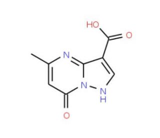 5-Methyl-7-oxo-4,7-dihydro-pyrazolo-[1,5-a]pyrimidine-3-carboxylic acid - chemical structure image
