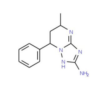 5-Methyl-7-phenyl-4,5,6,7-tetrahydro-[1,2,4]triazolo[1,5-a]pyrimidin-2-ylamine - chemical structure image