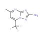 5-Methyl-7-(trifluoromethyl)[1,2,4]triazolo-[1,5-a]pyrimidin-2-amine (CAS 339201-69-3) - chemical structure image