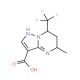 5-Methyl-7-trifluoromethyl-4,5,6,7-tetrahydro-pyrazolo[1,5-a]pyrimidine-3-carboxylic acid (CAS 436088-42-5) - chemical struct