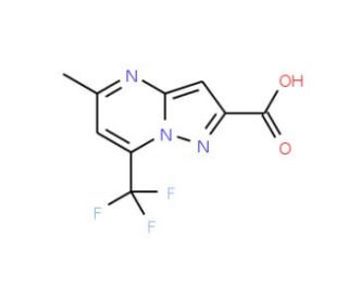 5-Methyl-7-trifluoromethylpyrazolo[1,5-a]-pyrimidine-2-carboxylic acid (CAS 331647-99-5) - chemical structure image