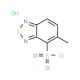 5-Methyl-benzo[1,2,5]thiadiazole-4-sulfonylchloride hydrochloride - chemical structure image