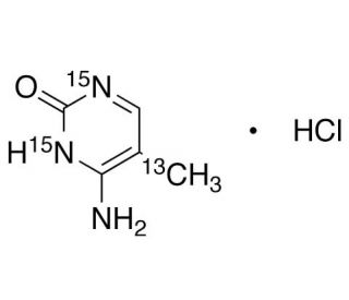 5-Methyl cytosine-13C,15N2 hydrochloride (CAS 1246815-59-7) - chemical structure image