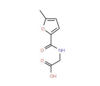 [(5-Methyl-furan-2-carbonyl)-amino]-acetic acid - chemical structure image