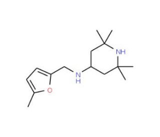 (5-Methyl-furan-2-ylmethyl)-(2,2,6,6-tetramethyl-piperidin-4-yl)-amine - chemical structure image