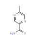 5-Methyl-pyrazine-2-carboxamide (CAS 5521-57-3) - chemical structure image