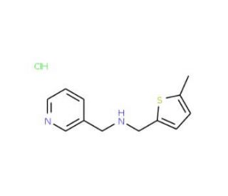 (5-Methyl-thiophen-2-ylmethyl)-pyridin-3-ylmethyl-amine hydrochloride - chemical structure image