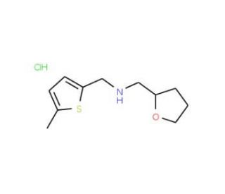 (5-Methyl-thiophen-2-ylmethyl)-(tetrahydro-furan-2-ylmethyl)-amine hydrochloride - chemical structure image