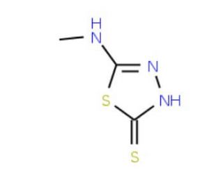 5-Methylamino-[1,3,4]thiadiazole-2-thiol (CAS 27386-01-2) - chemical structure image