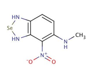 5-Methylamino-4-nitro-2,1,3-benzoselenadiazole (CAS 107095-01-2) - chemical structure image