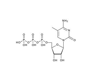 5-Methylcytidine-5&prime;-triphosphate sodium salt (CAS 327174-86-7) - chemical structure image