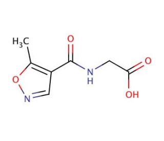 {[(5-methylisoxazol-4-yl)carbonyl]amino}acetic acid - chemical structure image