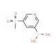 5-(Methylsulphonyl)pyridine-3-boronic acid (CAS 913836-01-8) - chemical structure image