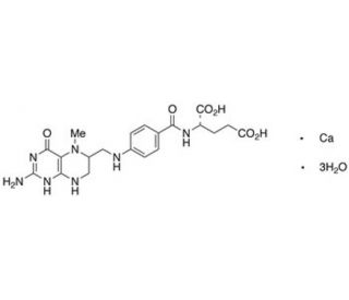 5-Methyltetrahydrofolic Acid Calcium Salt Hydrate - chemical structure image