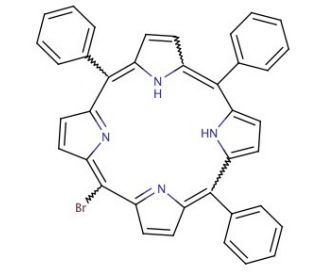 5-Monobromo-10,15,20-triphenylporphine - chemical structure image