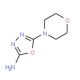5-Morpholin-4-yl-1,3,4-oxadiazol-2-ylamine (CAS 496057-17-1) - chemical structure image