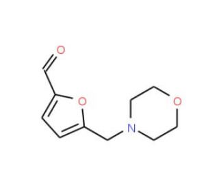 5-(Morpholin-4-ylmethyl)furan-2-carboxaldehyde (CAS 392659-97-1) - chemical structure image