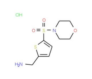 [5-(morpholin-4-ylsulfonyl)thien-2-yl]methylamine hydrochloride - chemical structure image