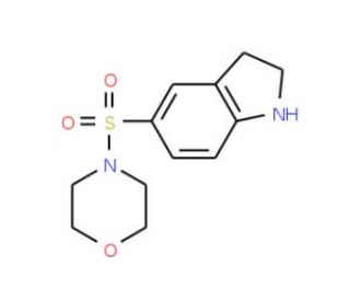 5-(Morpholine-4-sulfonyl)-2,3-dihydro-1H-indole (CAS 874594-02-2) - chemical structure image
