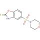 5-(Morpholine-4-sulfonyl)-benzooxazole-2-thiol - chemical structure image