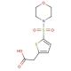 [5-(Morpholine-4-sulfonyl)-thiophen-2-yl]-acetic acid - chemical structure image