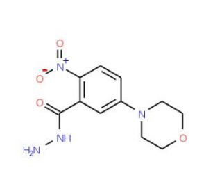 5-Morpholino-2-nitrobenzenecarbohydrazide - chemical structure image