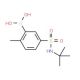 5-(N-tert-Butylsulphamoyl)-2-methylbenzeneboronic acid (CAS 874219-47-3) - chemical structure image