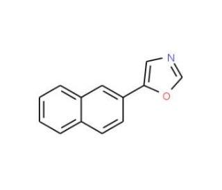 5-Naphth-2-yl-1,3-oxazole (CAS 143659-20-5) - chemical structure image