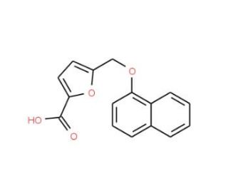 5-(Naphthalen-1-yloxymethyl)furan-2-carboxylic acid - chemical structure image