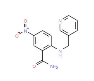 5-Nitro-2-[(pyridin-3-ylmethyl)amino]benzamide - chemical structure image