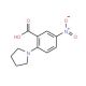 5-Nitro-2-(1-pyrrolidinyl)benzenecarboxylic acid (CAS 19555-48-7) - chemical structure image