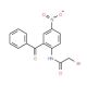 5-Nitro-2-(bromoacetamido)benzophenone (CAS 2011-70-3) - chemical structure image