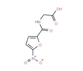 [(5-nitro-2-furoyl)amino]acetic acid (CAS 52980-52-6) - chemical structure image