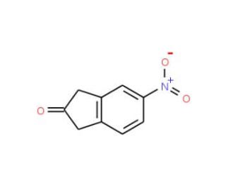 5-Nitro-2-indanone (CAS 116530-60-0) - chemical structure image