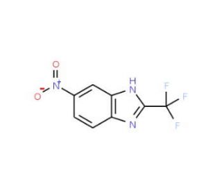 5-nitro-2-(trifluoromethyl)-1H-benzimidazole (CAS 327-19-5) - chemical structure image