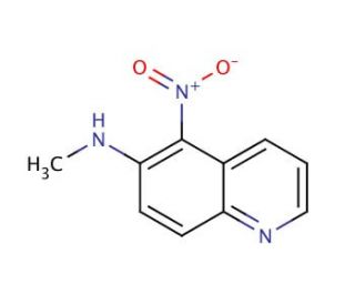 5-Nitro-6-methylaminoquinoline (CAS 14204-97-8) - chemical structure image