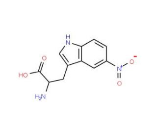 5-Nitro-DL-tryptophan (CAS 6525-46-8) - chemical structure image