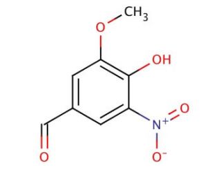 5-Nitrovanillin (CAS 6635-20-7) - chemical structure image