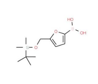 5-(O-Tbdms)oxymethylfuran-2-boronic acid (CAS 1072952-55-6) - chemical structure image