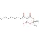 5-Octanoyl-2,2-dimethyl-1,3-dioxane-4,6-dione (CAS 103576-44-9) - chemical structure image