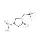 5-oxo-1-(2,2,2-trifluoroethyl)pyrrolidine-3-carboxylic acid - chemical structure image