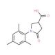 5-Oxo-1-(2,4,6-trimethyl-phenyl)-pyrrolidine-3-carboxylic acid 的分子结构, CAS编号: 63675-25-2 5-Oxo-1-(2,4,6-trimethyl-phenyl)-pyrrolidine-3-carboxylic acid (CAS 63675-25-2) - chemical structure image