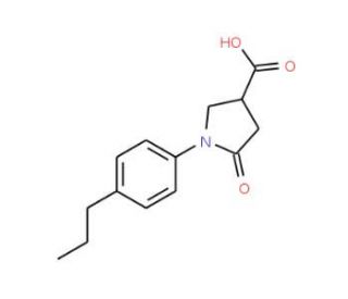 5-oxo-1-(4-propylphenyl)pyrrolidine-3-carboxylic acid - chemical structure image