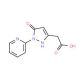 (5-oxo-1-pyridin-2-yl-2,5-dihydro-1H-pyrazol-3-yl)acetic acid 的分子结构, CAS编号: 37959-19-6 (5-oxo-1-pyridin-2-yl-2,5-dihydro-1H-pyrazol-3-yl)acetic acid (CAS 37959-19-6) - chemical structure image